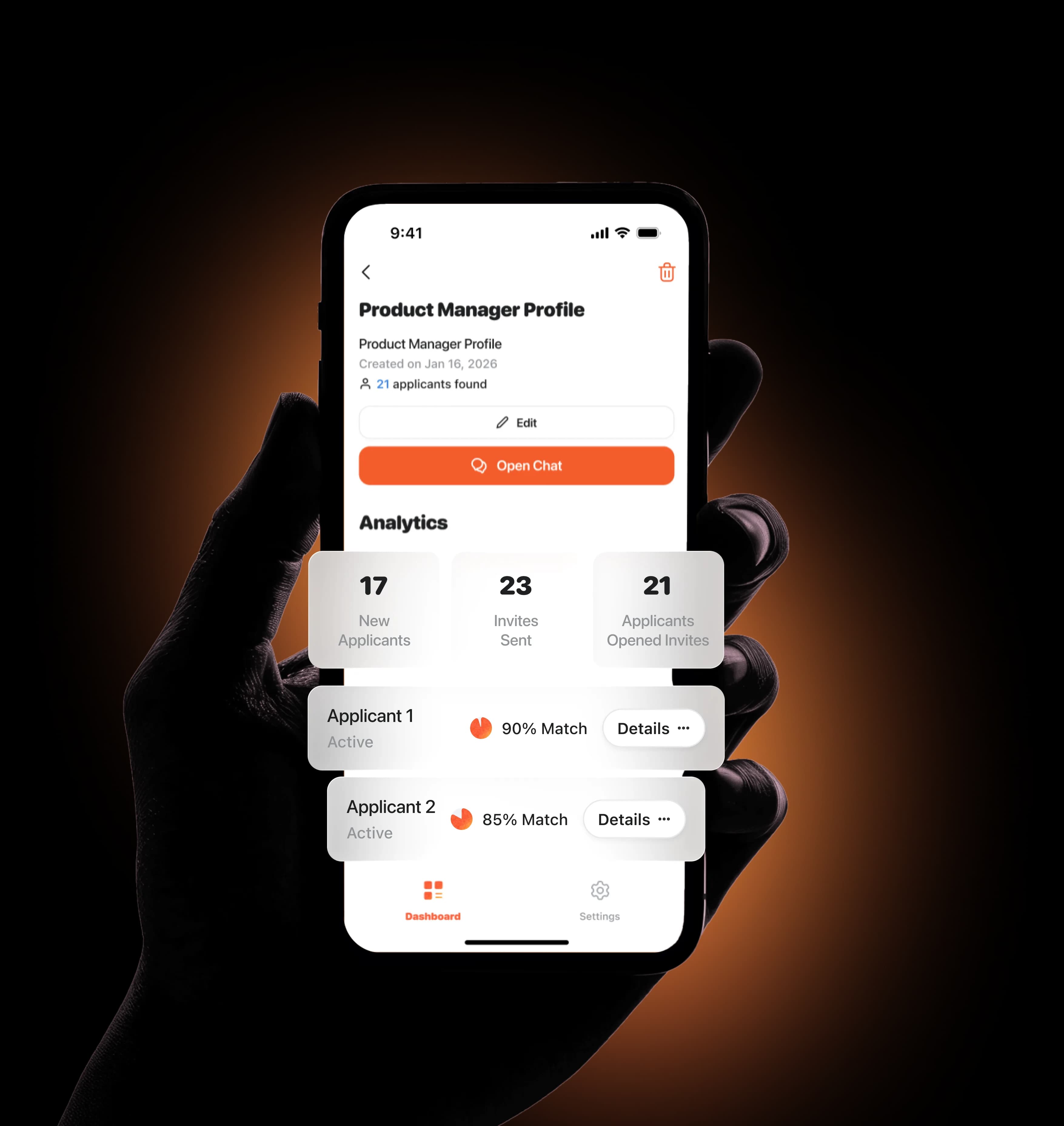 Unform recruiter app